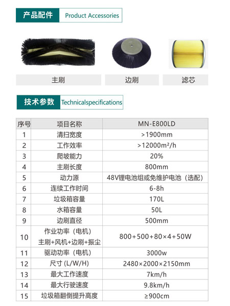 新型全封闭自卸式民丰扫地机MN-E800LD
